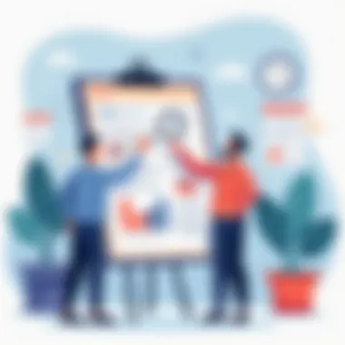 Strategic Planning for Content Marketing Conceptual illustration of strategic planning with digital elements